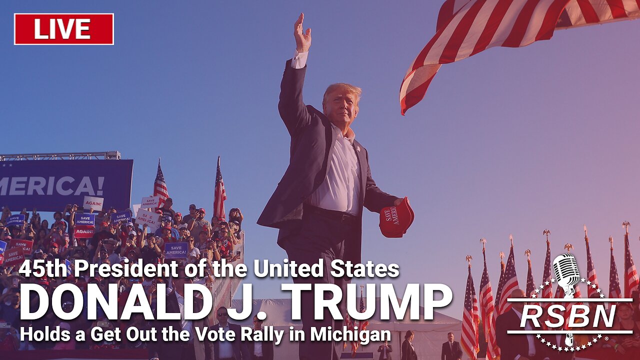 LIVE: President Trump Holds a Rally in Waterford Township, MI - 2/17/24