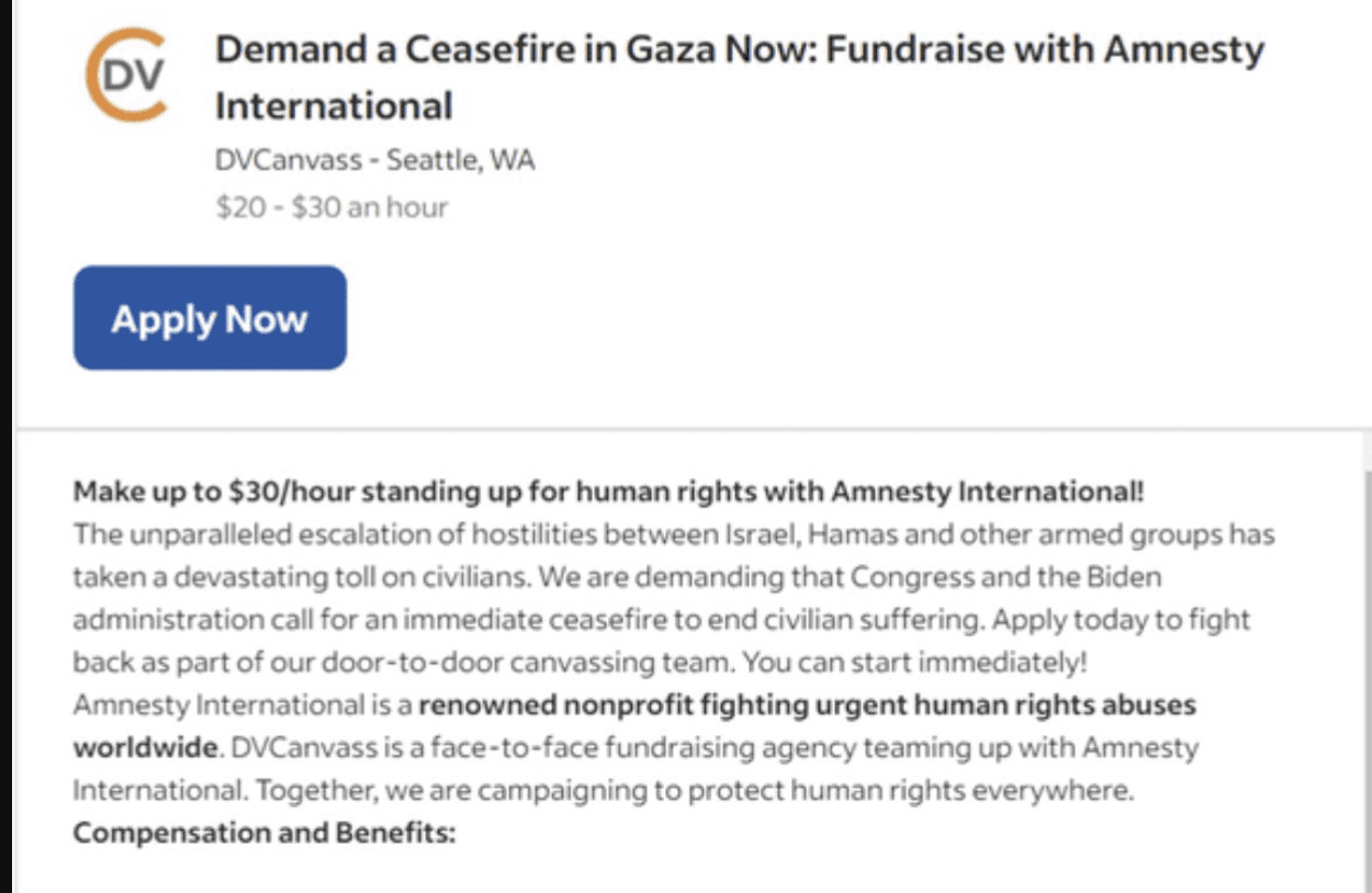 Amnesty International, Islamic 'Non-Profits" Paying Hamas Terror Goons $30 an Hour - Geller Report